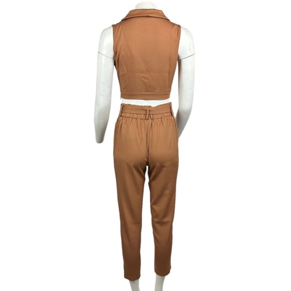 Two Piece Pant Set Rust - Picture 3 of 3